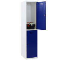 Semi-high locker with 2 compartments - wide model (Capsa)